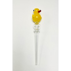 Glass Dab Straw Duck 6" F899